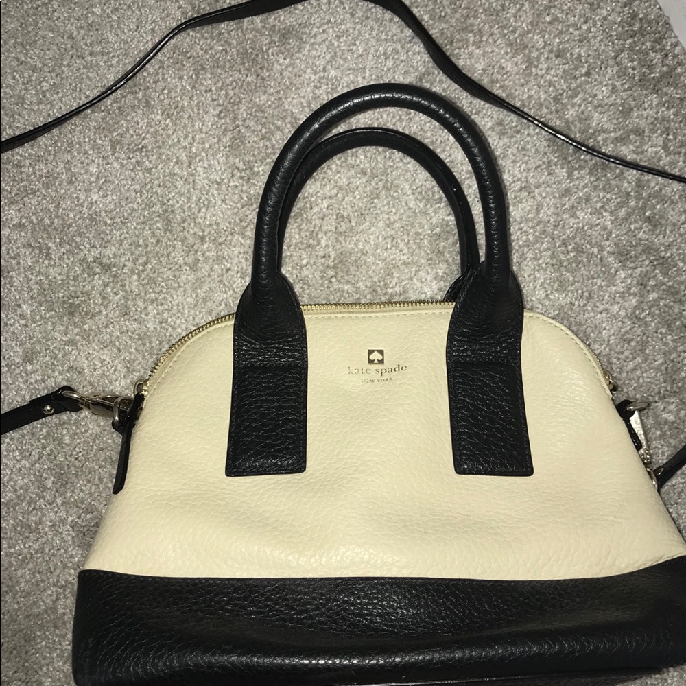 Cream & Black Kate Spade Bag